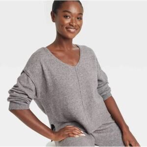 Auden Cozy Ribbed Pullover Sweater – Heathered Grey (NWT)  size 3X